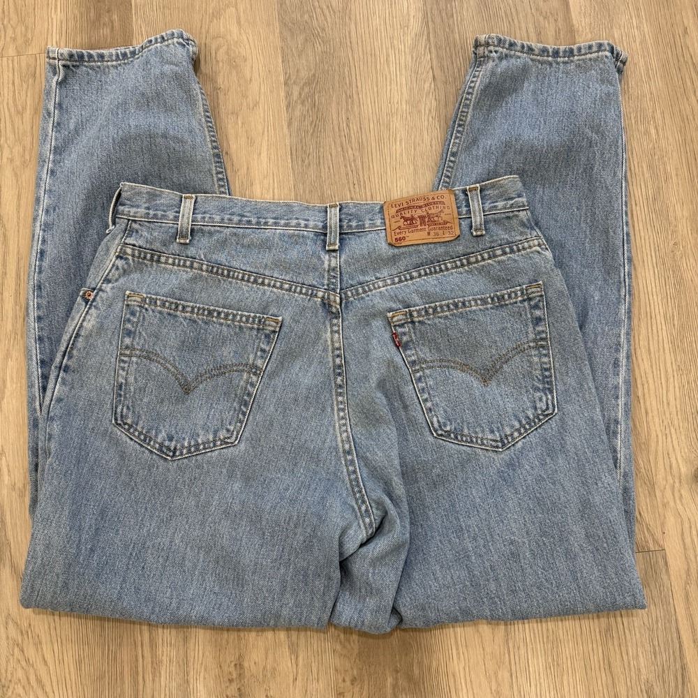 Vintage 1991 Levi's 560 Jeans 36x32 Made In Canada Loose Fit Tapered 90s